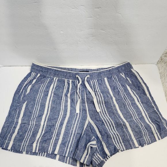 4x$25 Nautica linen blend stripe  5 " shorts size XL - Picture 3 of 10